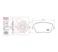 Set di pastiglie freno BREMBO Xtra P 85 057X, anteriore