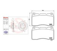 Kit completo: dischi forati, pastiglie SUBARU, TOYOTA BRZ (ZC6), GT 86 BREMBO