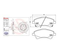 Kit completo: dischi forati, pastiglie TOYOTA AURIS, COROLLA E15 BREMBO XTRA