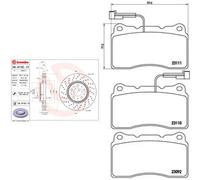 Kit completo: dischi forati, pastiglie VOLVO S60 1, S60 I BREMBO XTRA
