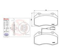 Kit completo: dischi, pastiglie ABARTH GRANDE PUNTO BREMBO XTRA