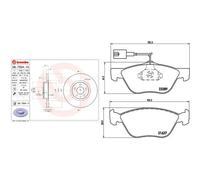 Kit completo: dischi, pastiglie ALFA ROMEO 147, 156 BREMBO XTRA
