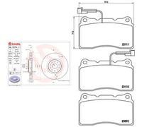 Kit completo: dischi, pastiglie ALFA ROMEO, LANCIA 166, KAPPA BREMBO XTRA