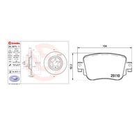 Brembo Disco freno 08.D973.11 posteriore pieno 272 mm