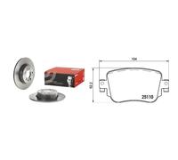 Kit completo: dischi, pastiglie AUDI A1 BREMBO XTRA