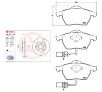 Brembo Dischi freno 08675110 – Coppia anteriore (set di 2) pieni