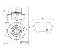 BREMBO P 85 095X Brake Pad