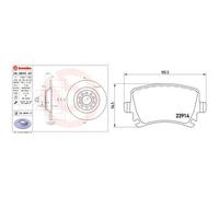 BREMBO P 85 073X Brake Pad