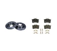 2x Disco freno Assale posteriore pieno 19-1213 MAXGEAR per AUDI SEAT