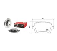 BREMBO P 85 073X Brake Pad