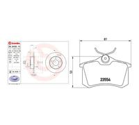 Brembo P 85 020X Pastiglia Freno