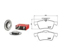 Kit completo: dischi, pastiglie CADILLAC, OPEL, SAAB 44077 II, 45172, 9-3X,