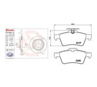 Kit completo: dischi, pastiglie CADILLAC, OPEL, SAAB 44077 II, 45172, 9-3X,