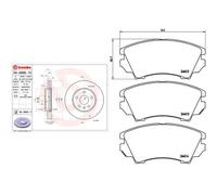 Brembo Set di pastiglie freno Xtra P 59 055X anteriore