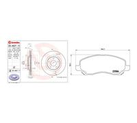 Kit completo: dischi, pastiglie CHRYSLER, DODGE, JEEP, LANCIA 200, AVENGER,