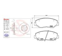 Kit completo: dischi, pastiglie HONDA ACCORD VII BREMBO XTRA