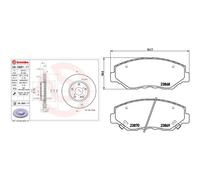 Kit completo: dischi, pastiglie HONDA CIVIC X BREMBO XTRA