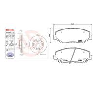 Kit completo: dischi, pastiglie HONDA CR-V II BREMBO XTRA