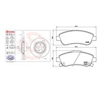 Kit completo: dischi, pastiglie HONDA CR-V IV BREMBO XTRA