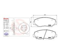 Kit completo: dischi, pastiglie HONDA PILOT BREMBO XTRA