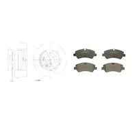 Set di pastiglie freno ABE C2G020ABE, posteriore