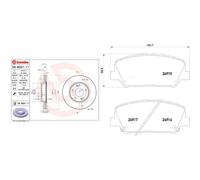 BREMBO P 30 065X Kit pastiglie freni