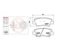 Kit completo: dischi, pastiglie KIA PICANTO II BREMBO XTRA