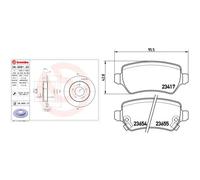 Set di pastiglie freno BREMBO Xtra P 59 038X, posteriore