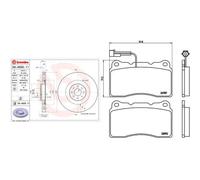Kit completo: dischi, pastiglie LANCIA DELTA III BREMBO XTRA