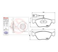 BREMBO disco freno 09.6767.11 ventilato diametro 281 spessore 26 mm 5 fori