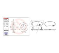 Kit completo: dischi, pastiglie MAZDA 2 BREMBO XTRA