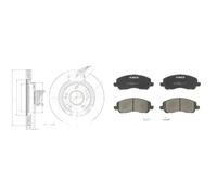 Kit completo: dischi, pastiglie MITSUBISHI GRANDIS MAXGEAR ABE