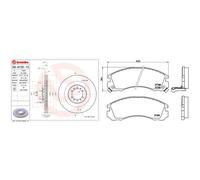 Kit completo: dischi, pastiglie MITSUBISHI L200 (K7_T, K6_T, K5_T), PAJERO I,