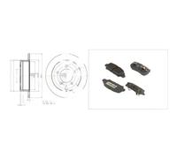ABE Kit pastiglie freno C25012ABE – Freno a disco per Chrysler, Citroën, Dodge, Jeep