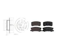 Kit completo: dischi, pastiglie MITSUBISHI LANCER VIII MAXGEAR