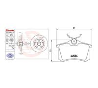 Brembo Disco freno 08C74227 posteriore pieno 1 pezzo