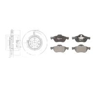 Set di pastiglie freno ABE C1R019ABE, anteriore