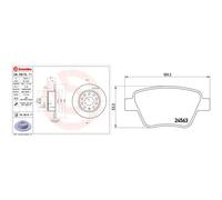 BREMBO P 85 114X Pastiglia Freno