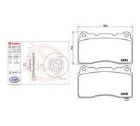 Kit completo: dischi, pastiglie SUBARU FORESTER II, IMPREZA II BREMBO XTRA