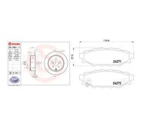 Kit completo: dischi, pastiglie SUBARU FORESTER IV, IMPREZA, IMPREZA IV, XV I