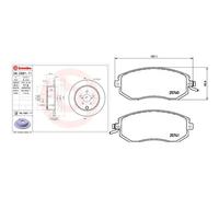 Kit completo: dischi, pastiglie SUBARU FORESTER IV, IMPREZA, IMPREZA IV, XV I