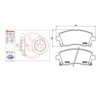 Kit completo: dischi, pastiglie SUBARU OUTBACK III BREMBO XTRA