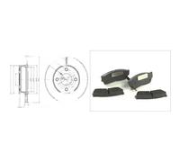 Set di pastiglie freno ABE C18005ABE, anteriore