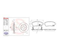 Kit completo: dischi, pastiglie SUZUKI SWIFT IV BREMBO XTRA