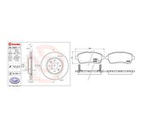 Kit completo: dischi, pastiglie SUZUKI SWIFT IV BREMBO XTRA