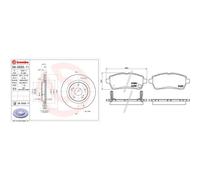 Brembo Set di pastiglie freno Xtra P 16 013X Anteriore