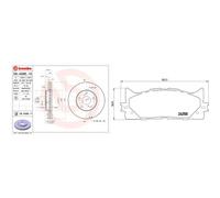 Kit completo: dischi, pastiglie TOYOTA CAMRY V BREMBO XTRA