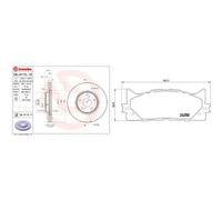 Kit completo: dischi, pastiglie TOYOTA CAMRY V BREMBO XTRA