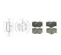 Set di pastiglie freno ABE C12089ABE, anteriore