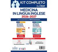 Kit completo EdiTEST Medicina in lingua inglese. Con espansione online. Co...
